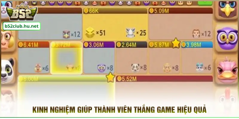 Kinh nghiệm giúp thành viên thắng game hiệu quả